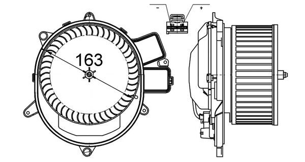 Mahle Original Kachelventilator AB 231 000S