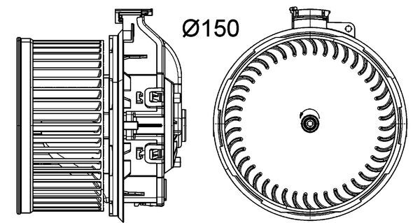 Kachelventilator Mahle Original AB 259 000P