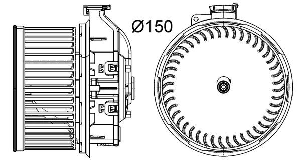 Kachelventilator Mahle Original AB 260 000P