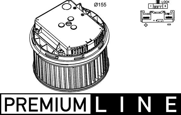 Kachelventilator Mahle Original AB 262 000P