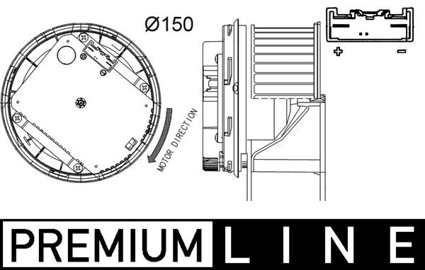 Kachelventilator Mahle Original AB 263 000P