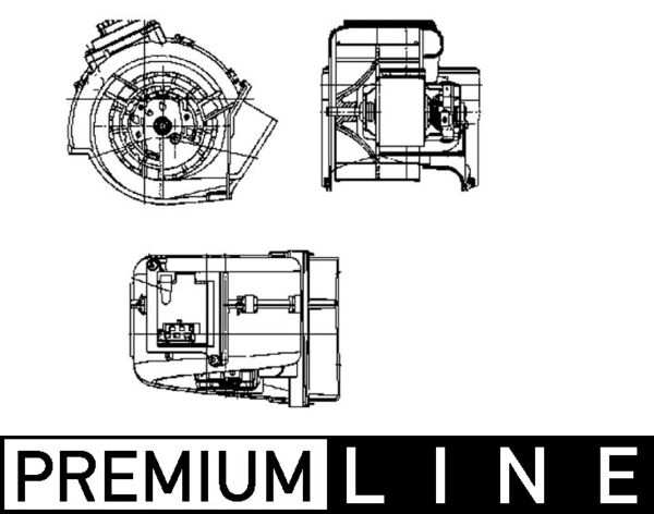 Kachelventilator Mahle Original AB 62 000P