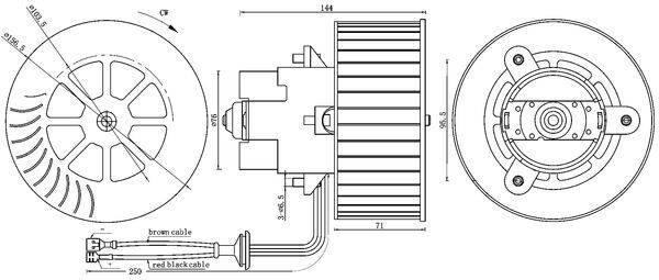 Mahle Original Kachelventilator AB 6 000S