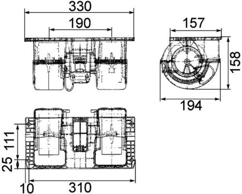 Mahle Original Kachelventilator AB 79 000P