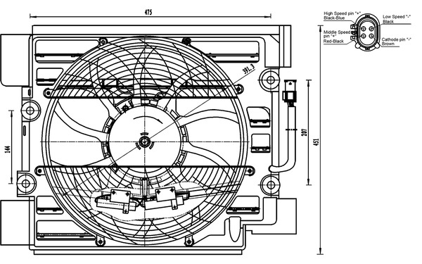 Ventilator aircocondensor Mahle Original ACF 23 000S