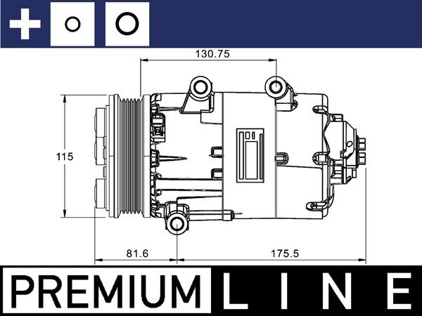 Airco compressor Mahle Original ACP 1331 000P