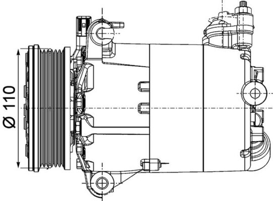 Airco compressor Mahle Original ACP 1357 000P