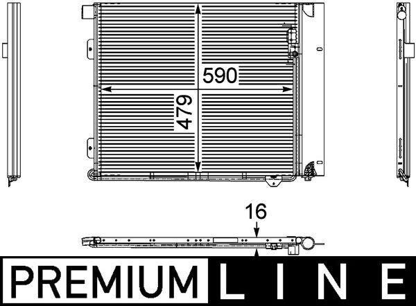 Airco condensor Mahle Original AC 126 000P