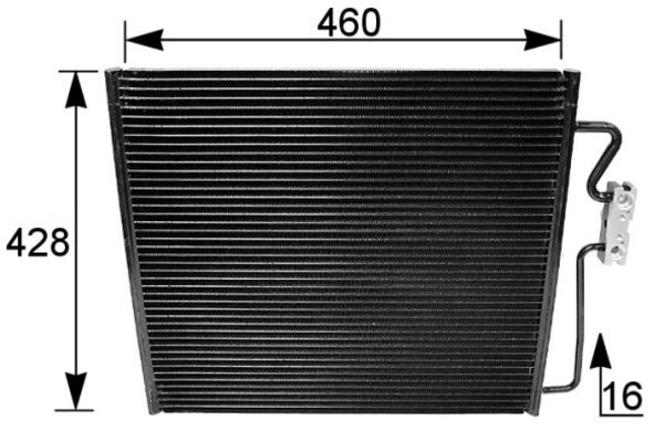 Airco condensor Mahle Original AC 154 001S