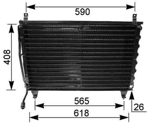 Airco condensor Mahle Original AC 167 000P