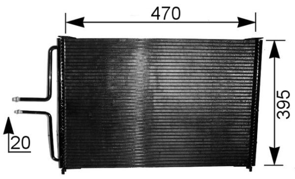 Airco condensor Mahle Original AC 222 000S