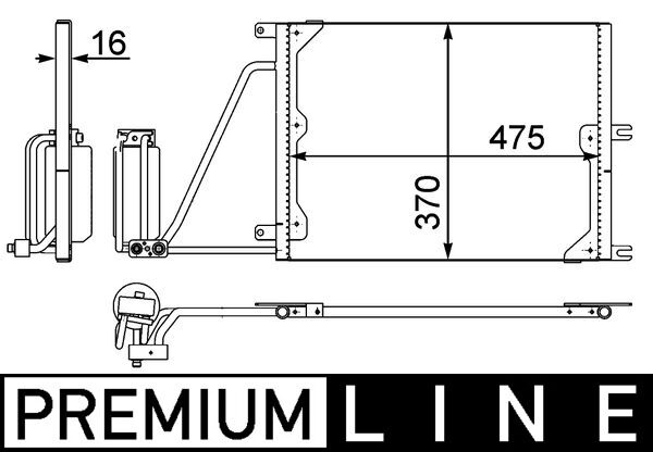 Airco condensor Mahle Original AC 226 000P