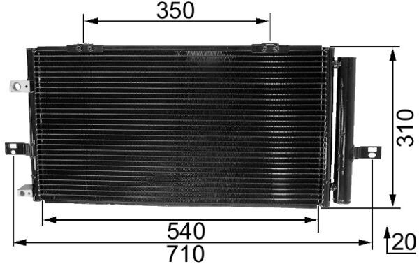 Airco condensor Mahle Original AC 230 000S