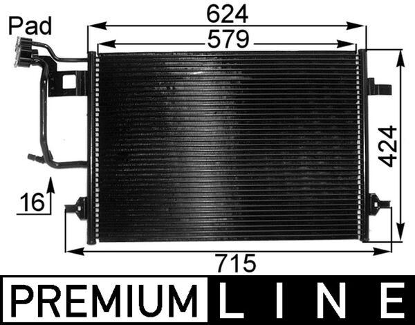 Airco condensor Mahle Original AC 242 000P