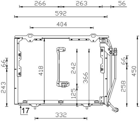 Airco condensor Mahle Original AC 244 001S