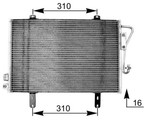 Airco condensor Mahle Original AC 253 000S