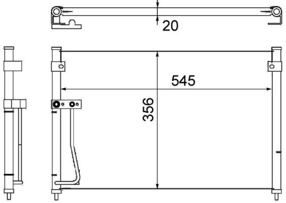 Airco condensor Mahle Original AC 257 000S