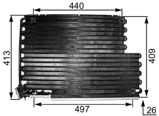 Airco condensor Mahle Original AC 343 000S