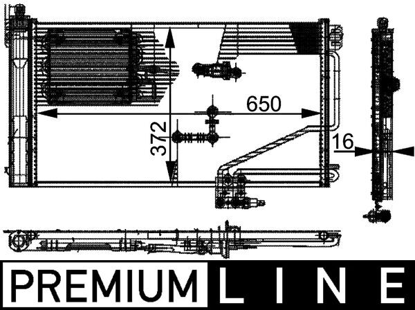 Airco condensor Mahle Original AC 346 000P