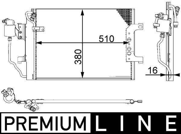 Airco condensor Mahle Original AC 348 000P