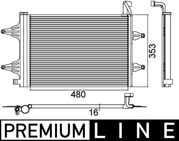 Airco condensor Mahle Original AC 359 000P