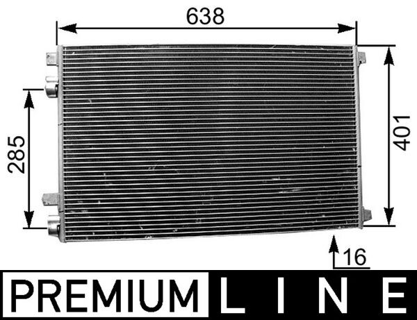 Airco condensor Mahle Original AC 360 000P