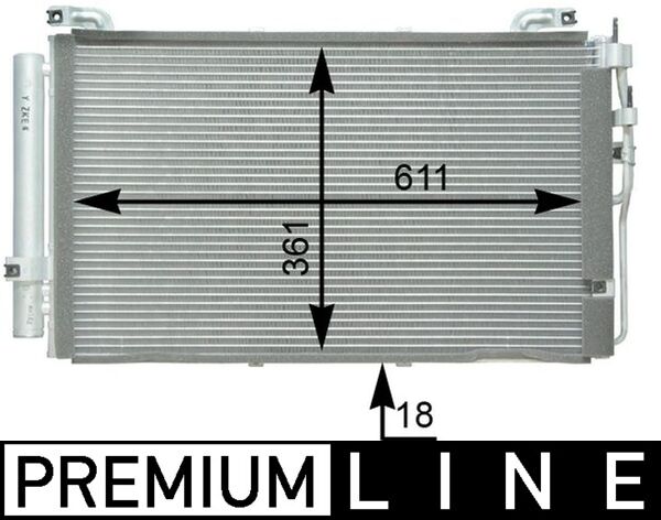 Airco condensor Mahle Original AC 391 000P