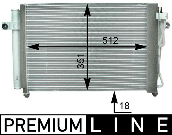 Airco condensor Mahle Original AC 393 000P