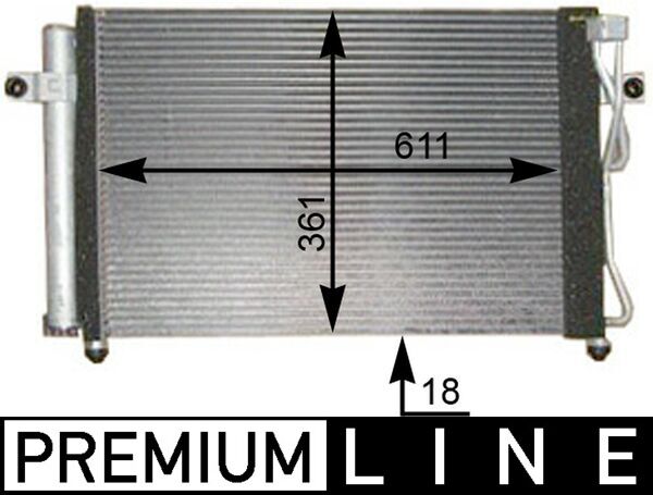 Airco condensor Mahle Original AC 394 000P