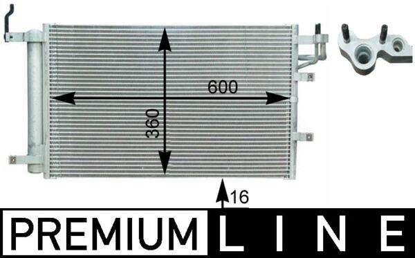 Airco condensor Mahle Original AC 430 000P