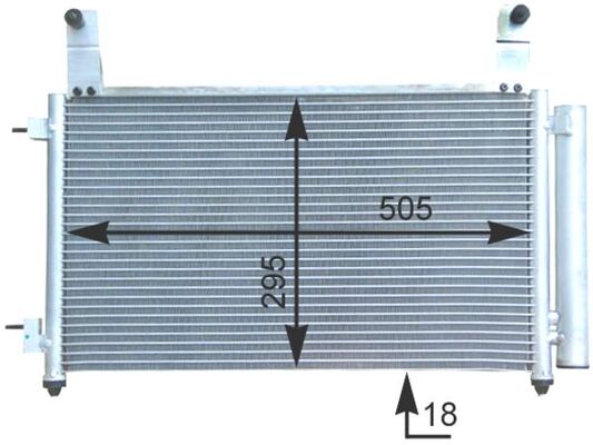 Airco condensor Mahle Original AC 435 000S