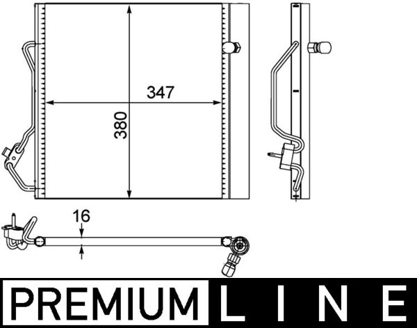 Airco condensor Mahle Original AC 451 000P