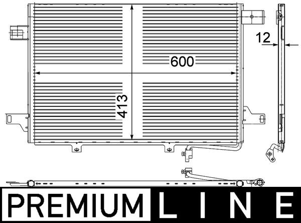 Airco condensor Mahle Original AC 452 000P