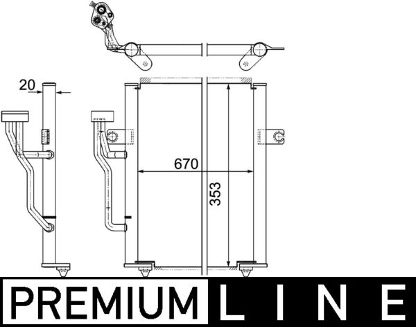 Airco condensor Mahle Original AC 458 000P