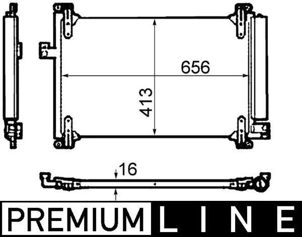 Airco condensor Mahle Original AC 504 000P