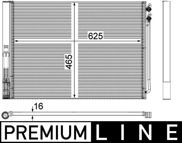 Airco condensor Mahle Original AC 567 000P