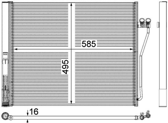Mahle Original Airco condensor AC 568 000P