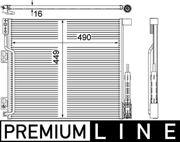 Airco condensor Mahle Original AC 570 000P