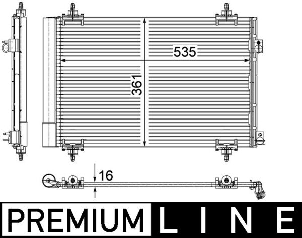 Airco condensor Mahle Original AC 587 000P