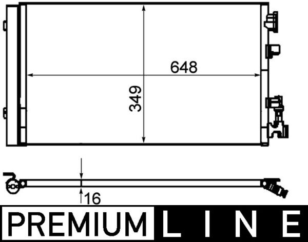 Airco condensor Mahle Original AC 630 000P