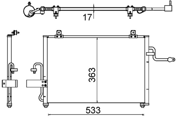 Airco condensor Mahle Original AC 645 000S