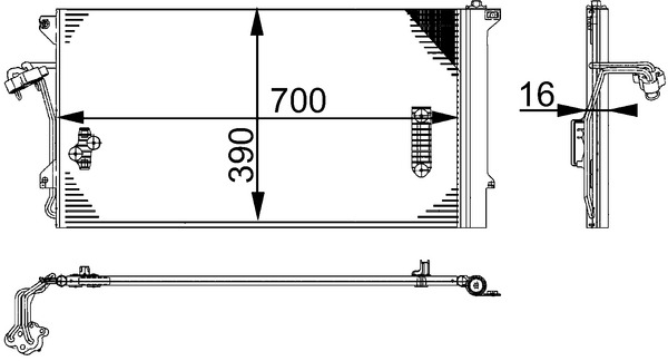 Airco condensor Mahle Original AC 659 000S