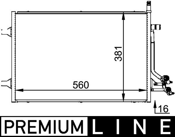 Airco condensor Mahle Original AC 692 000P