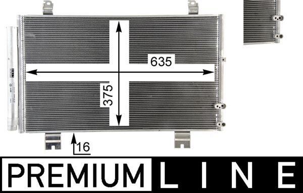 Airco condensor Mahle Original AC 69 000P