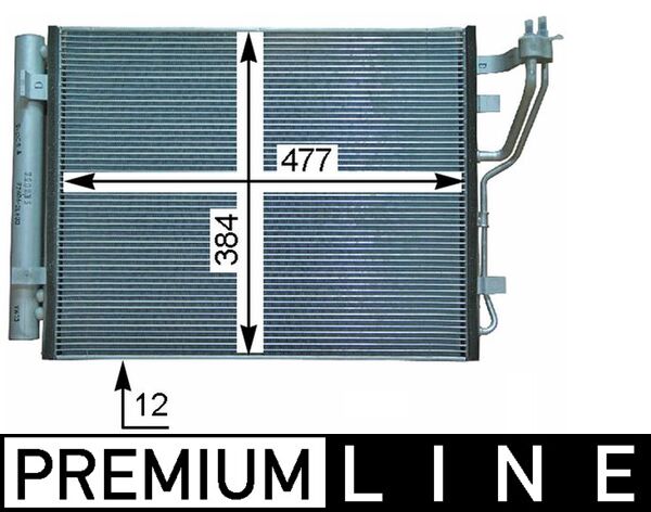 Airco condensor Mahle Original AC 709 000P