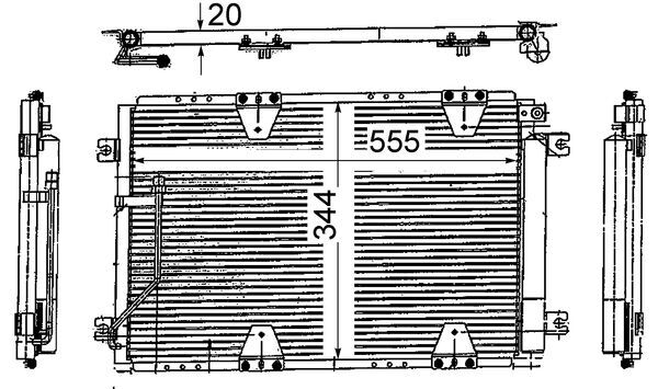 Airco condensor Mahle Original AC 713 000S