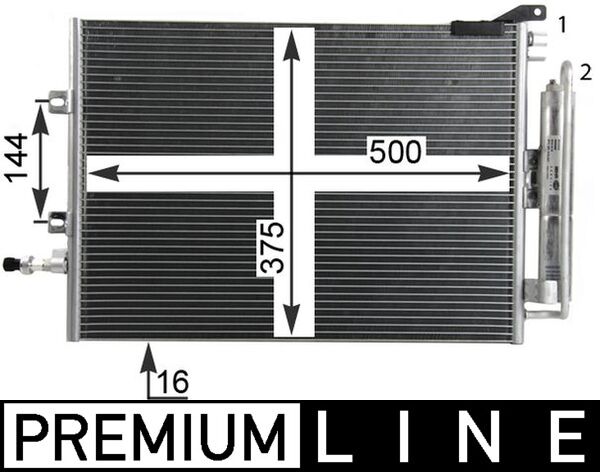 Airco condensor Mahle Original AC 720 000P