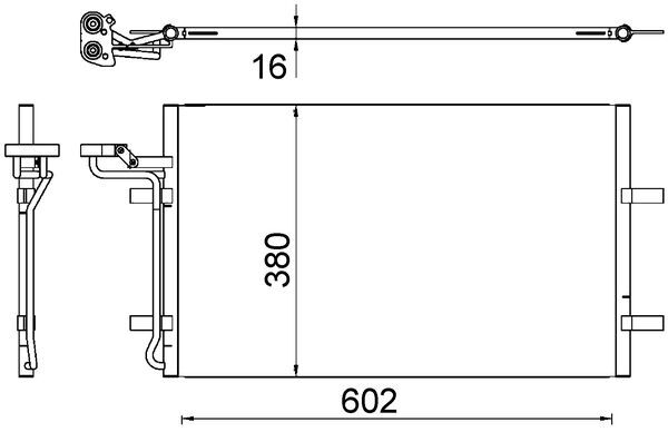 Airco condensor Mahle Original AC 725 000S