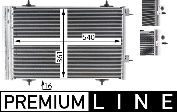 Airco condensor Mahle Original AC 735 000P