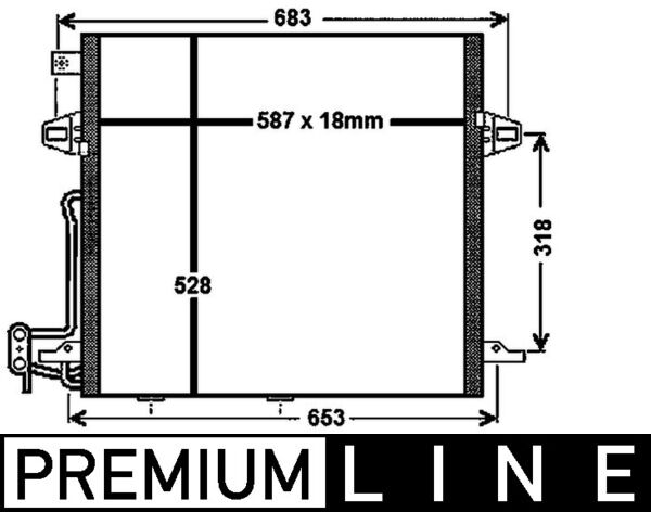 Airco condensor Mahle Original AC 756 000P